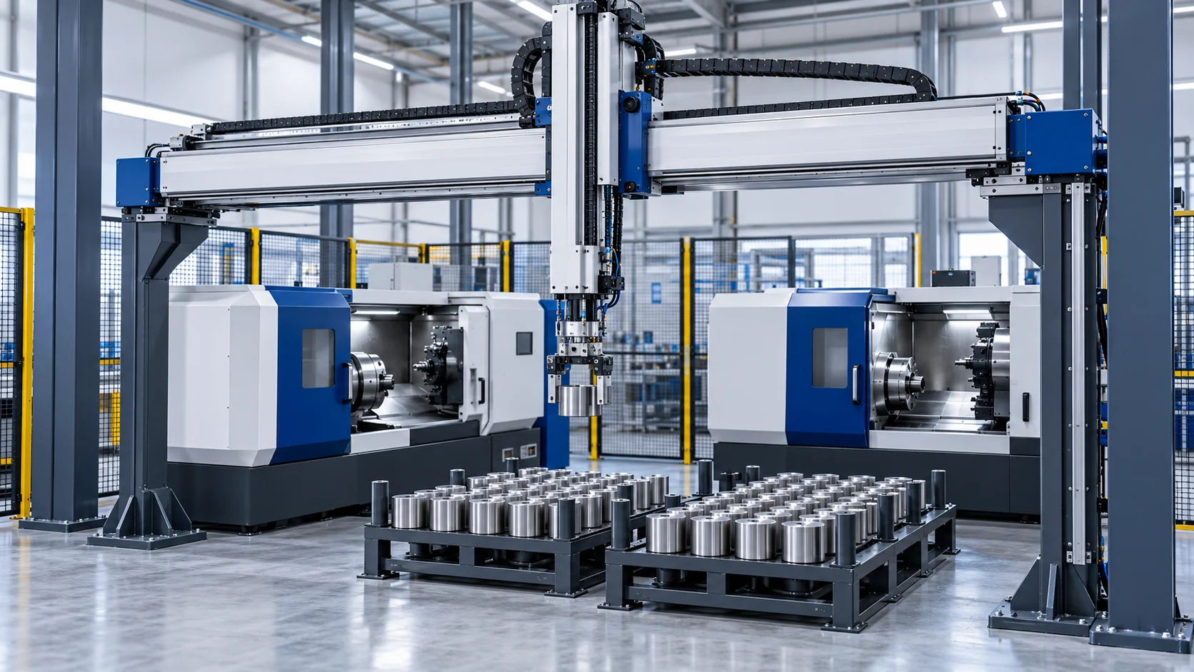 CNC Lathe Loading & Unloading application concept